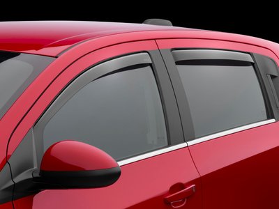 Дефлектори вікон, передні+задні к-т 4шт, вставні Audi Q7 2007 - 2015 WeatherTech 82438 82438 фото