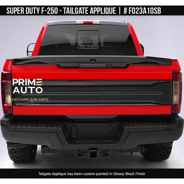 Накладка на задній борт Ford F-250 2017-2019 чорний AIR DESIGN FO23A10SB FO23A10SB фото