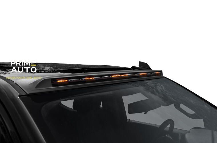 Дефлектор лобового скла Aerocab PRO чорний Chevrolet Silverado 2019 - 2023 AVS 898168 898168 фото