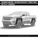 Фендера Chevrolet Colorado 2016-2020 чорний AIR DESIGN GM25D32 GM25D32 фото 10