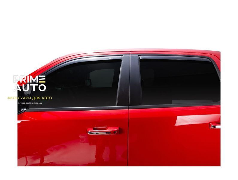 Дефлекторы окон вставные темно-дымчатые к-т 4 шт Ram 1500 2019-2026 Crew Cab AVS 194818 194818 фото