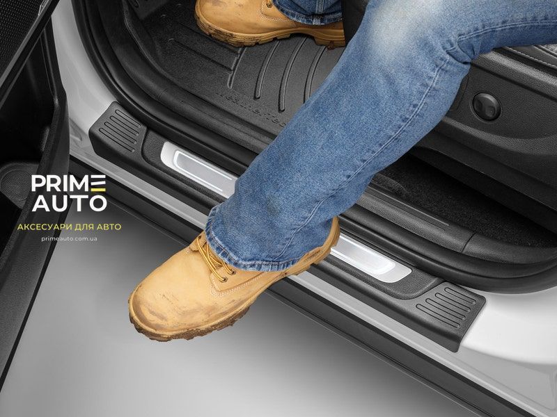 Накладки на пороги 4штуки Jeep Compass 2017 - 2027 WeatherTech ST059K1 ST059K1 фото