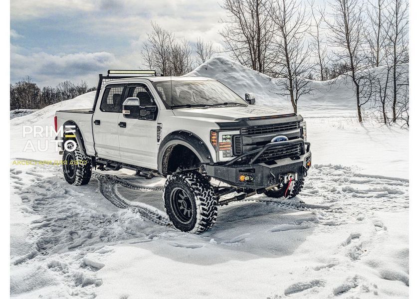Дефлектор капоту клеючий Lightshield PRO Jeep Gladiator 2024 + текстурований матовий чорний Husky Liners 2820156 2820156 фото