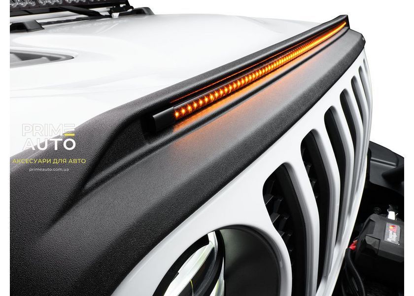 Дефлектор капоту клеючий Lightshield PRO Jeep Gladiator 2024 + текстурований матовий чорний Husky Liners 2820156 2820156 фото