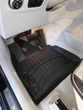 Килими автомобільні 3D Лайнери передні Mercedes-Benz EQE SUV 2023 - 2025 чорний WeatherTech 4417731 4417731 фото