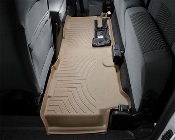 Килими автомобільні 3D Лайнери 2й ряд Ford F-250 2012 - 2016 бежевий WeatherTech 453053 453053. фото