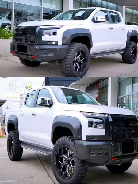 Розширювачі колісних арок 4 шт без габаритов Mitsubishi L200 2024-2026 Black FFL20024+ Samzun FFL20024+ фото