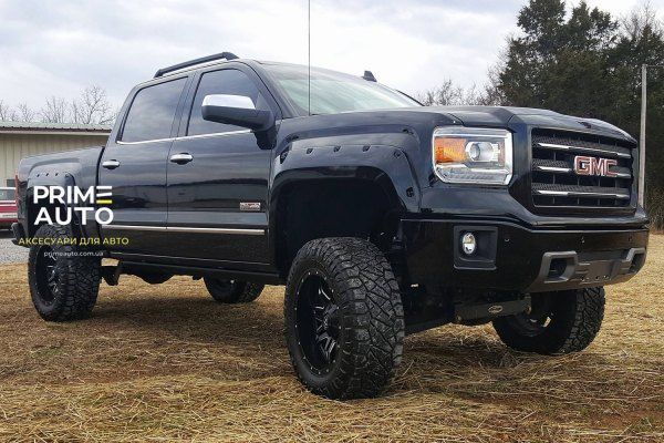 Расширители арок комплект 4 шт GMC Sierra 1500 2016-2018 Boss Pocket-style черный Bushwacker 40976-02 40976-02 фото