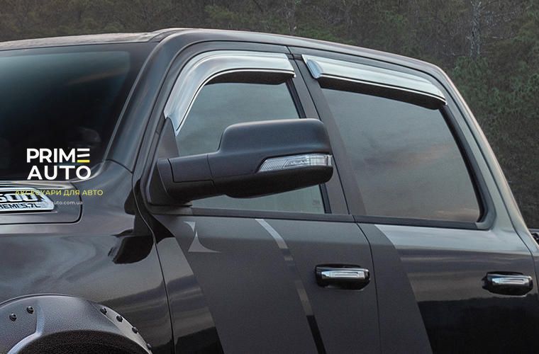 Дефлектори вікон клеючі темні Cadillac Escalade 2015-2020 к-т 4 шт, AVS 94531 94531 фото