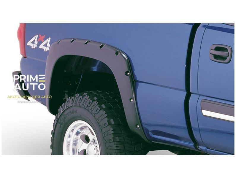 Розширювачі арок комплект 4 шт Chevrolet Silverado 1500/2500 HD 2003-2006 Pocket-style чорний Bushwacker 40918-02 40918-02 фото