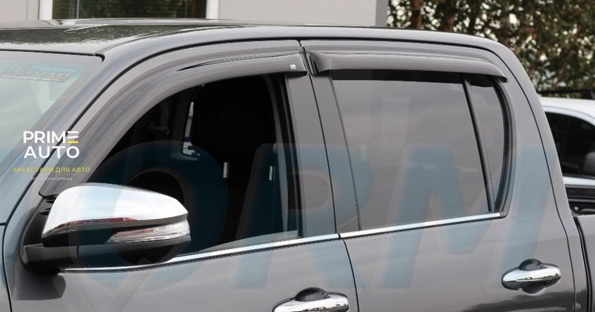 Дефлектори вікон передні+задні к-т 4шт темні Mitsubishi Outlander 2013 - 2020 EGR 92460034B 92460034B фото