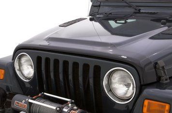 Дефлектор капота клеющий Aeroskin темно-дымчатый Jeep Wrangler TJ 1997 - 2006 AVS 322091 322091 фото