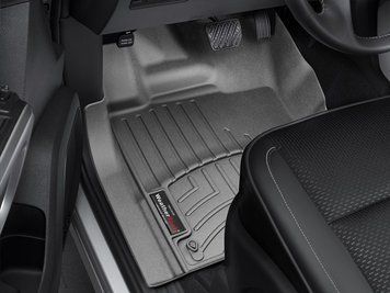 Килими автомобільні 3D Лайнери передні Nissan Titan 2016 - 2025 чорний WeatherTech 449081 449081 фото