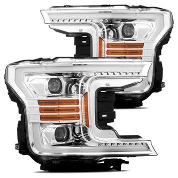 Передні фари Ford F-150 2018-2020 LED LUXX серія хром AlphaRex 880175 880175 фото