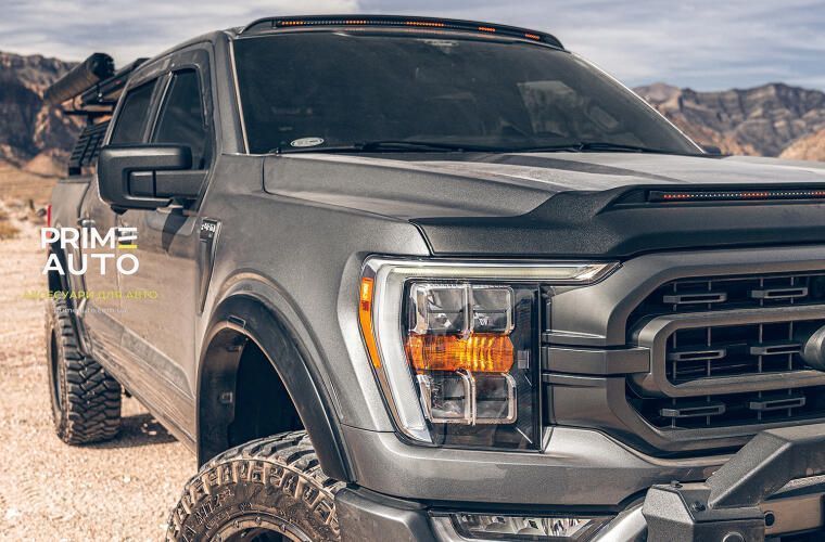 Дефлектор лобового стекла Aerocab PRO черный Toyota Tundra 2022+ AVS 898294 898294 фото