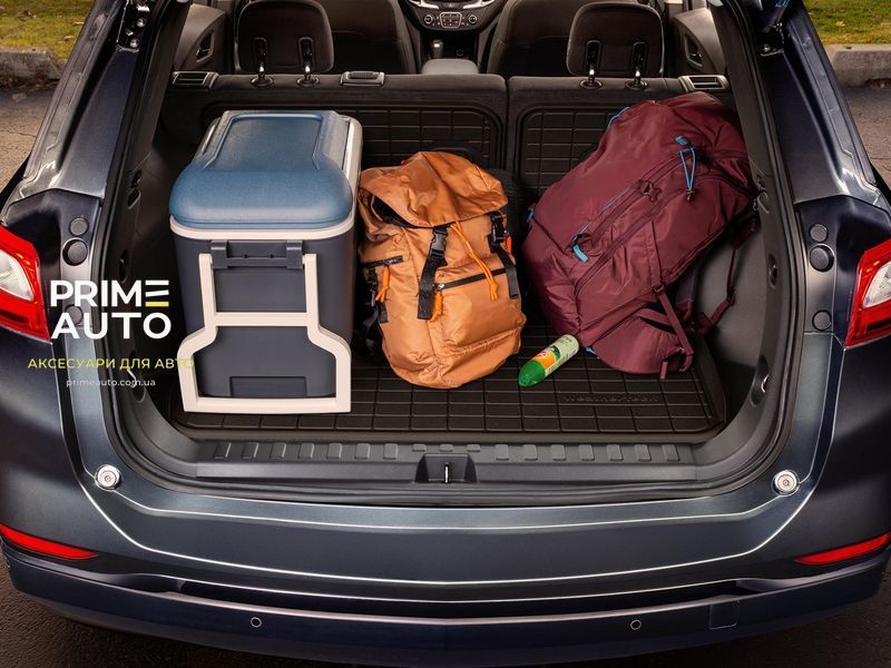 Килим в багажник на спинку сидінь 3D High Performance Jeep Cherokee 2019 - 2023 чорний WeatherTech 401511IM 401511IM фото