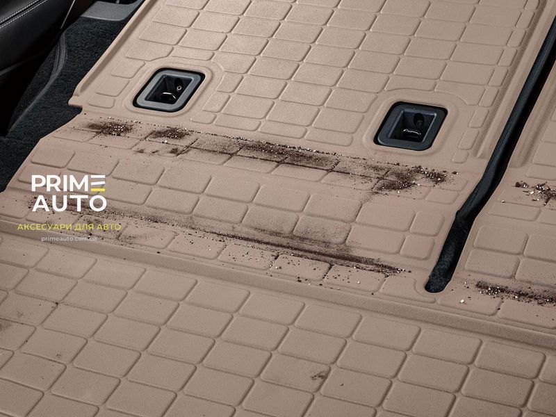 Килим в багажник на спинку сидінь 3D High Performance Jeep Cherokee 2019 - 2023 чорний WeatherTech 401511IM 401511IM фото