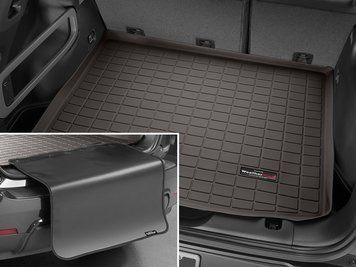 Коврик в багажник с накидкой Land Rover Velar 2017 - 2020 какао WeatherTech 43892SK 43892SK. фото