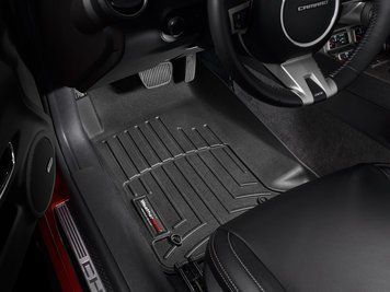 Коврики автомобильные 3D Лайнеры передние Chevrolet Camaro 2010 - 2015 черный WeatherTech 442671 442671 фото