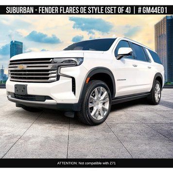 Фендера Chevrolet Suburban 2021-2025 чорний AIR DESIGN GM44E01 GM44E01 фото