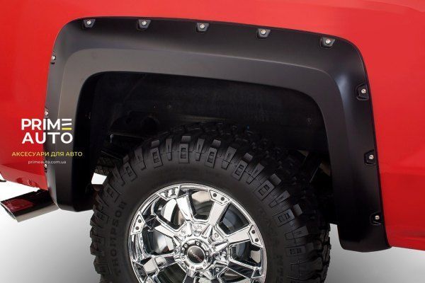Розширювачі арок комплект 4 шт Chevrolet Silverado 1500 2014-2018 Max Pocket-style чорний Bushwacker 40978-02 40978-02 фото