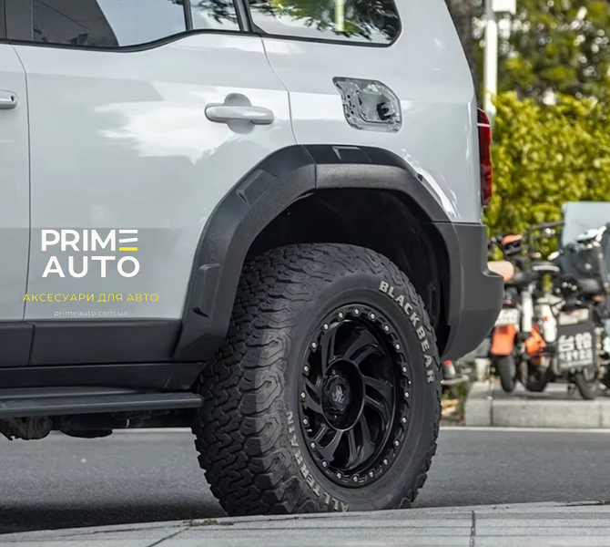Розширювачі колісних арок 4 шт Lexus GX550 2024-2026 Black FFPRADO250. Samzun FFPRADO250. фото
