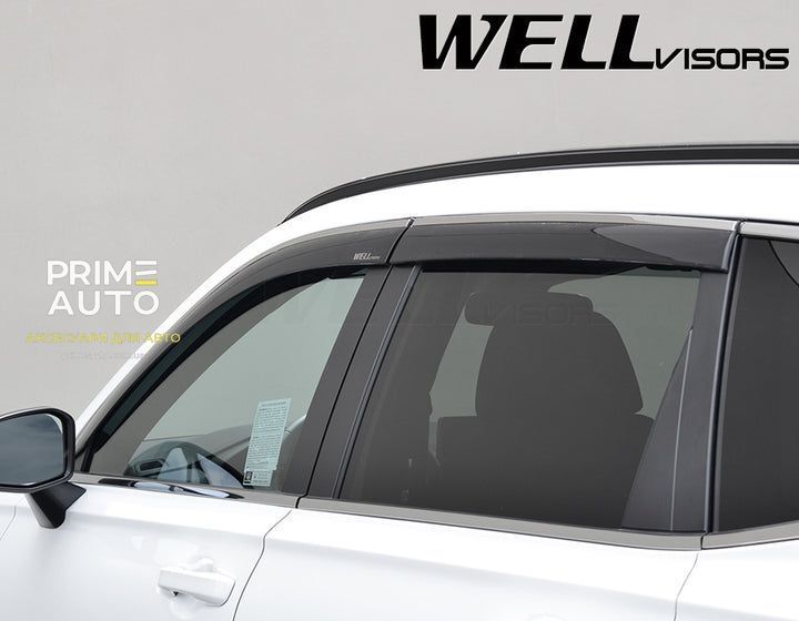 Дефлектори вікон к-т 4 шт з хромованим молдингом Honda CR-V 2023 - 2026 Wellvisors 3-847HD046 3-847HD046 фото