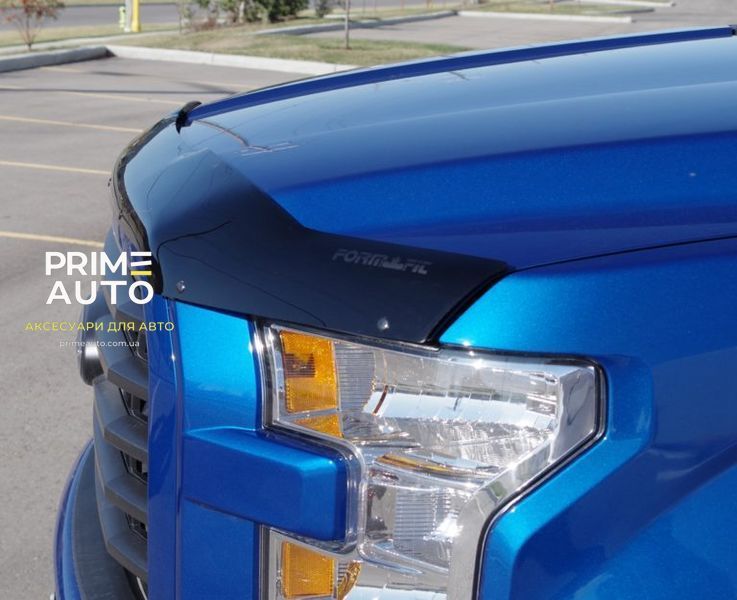 Дефлектор капоту Ford F-150 2015-2020 гладкий FormFit HD8A15 HD8A15 фото