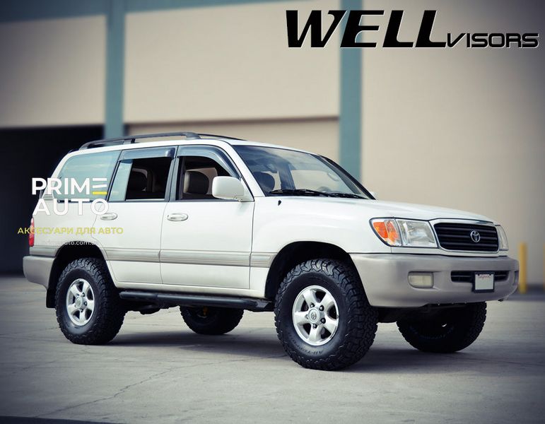 Дефлектори вікон, к-т 4 шт, Premium серія Toyota Land Cruiser 1998 - 2007 Wellvisors 3-847TY019 3-847TY019 фото