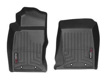 Килими автомобільні 3D Лайнери передні Jaguar F-Type 2016 + чорний WeatherTech 454591 448311. фото