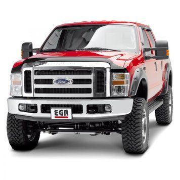 Дефлектор капоту Ford Super Duty 2011 - 2016 темний Aerowrap EGR 393811 393811 фото