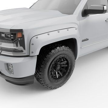 Расширители арок Chevrolet Silverado 1500 2014 - 2018 Bolt-On Style цвет Summit White EGR 791674-GAZ 791674-GAZ фото