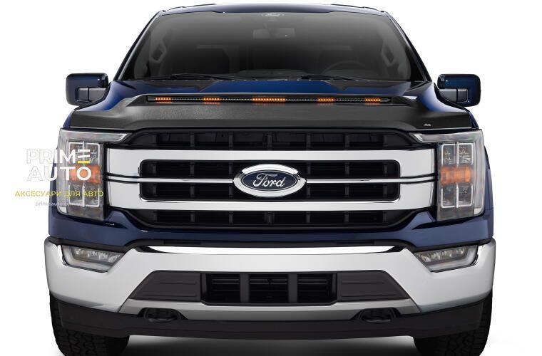 Дефлектор капоту клеючий з повторювачем поворотників Ford F-150 2021 - 2025 Husky Liners 2820196 2820196 фото