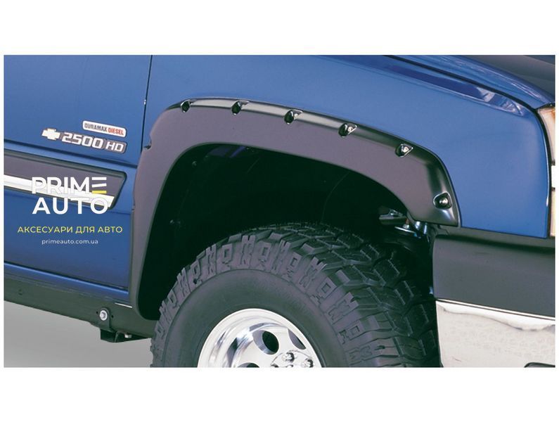 Расширители арок комплект 4 шт Chevrolet Silverado 3500 Classic 2007-2007 Pocket-style черный Bushwacker 40918-02 40918-02: фото