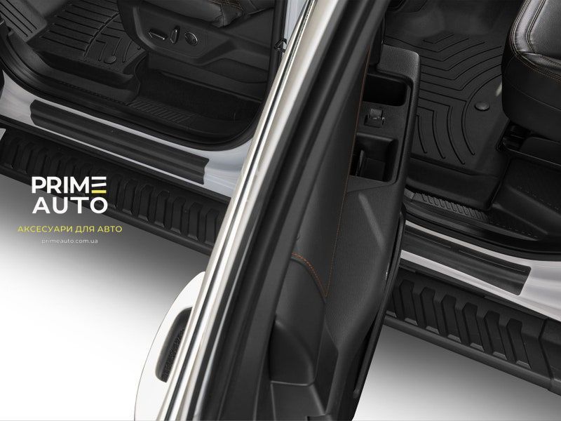 Накладки на пороги 4 шт Ford Expedition 2018 - 2027 чорний WeatherTech ST018K1 ST018K1 фото