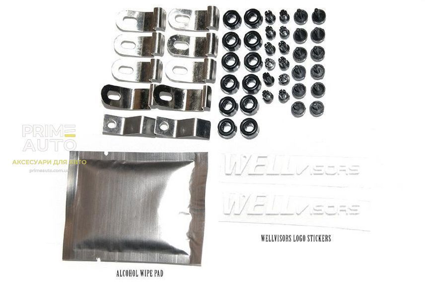 Дефлекторы окон к-т 4 шт Premium серия Toyota Land Cruiser Prado 150 2009 - 2023 Wellvisors 3-847LX015 3-847LX015. фото