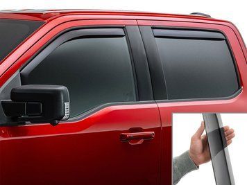 Дефлектори вікон вставні передні+задні Toyota Tundra 2007-2021 темний глянцевий WeatherTech 82450IM 82450IM фото