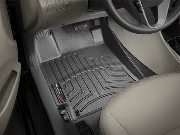 Килими автомобільні 3D Лайнери передні Hyundai Accent 2012 - 2017 чорний WeatherTech 443401 443401 фото
