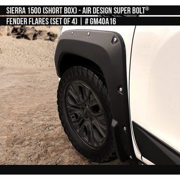 Фендера GMC Sierra 1500 2019-2025 чорний AIR DESIGN GM40A16 GM40A16 фото