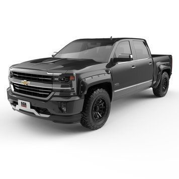 Расширители арок Chevrolet Silverado 1500 2014 - 2018 Bolt-On Style черный EGR 791674-GBA 791674-GBA фото