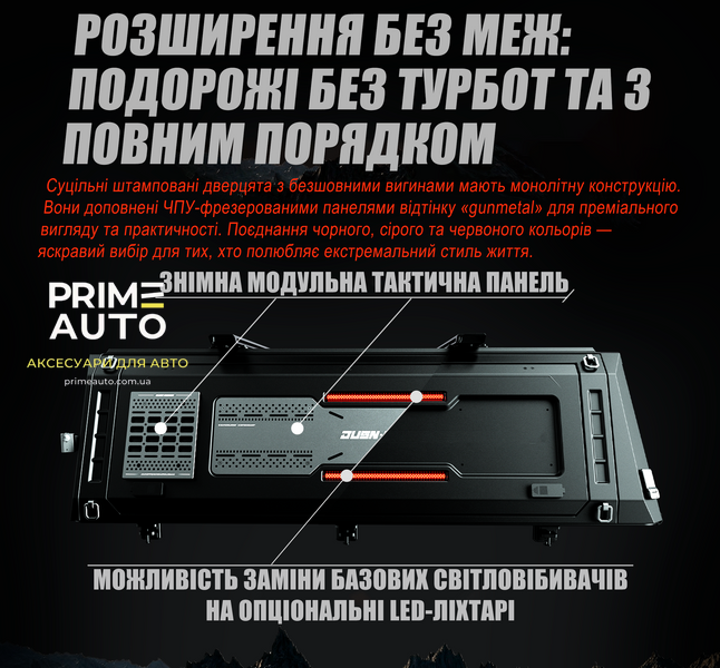 Кунг на пікап алюмінієвий JUSNCAP Ford F-150 2021 + JD10F21T22 JD10F21T22 фото