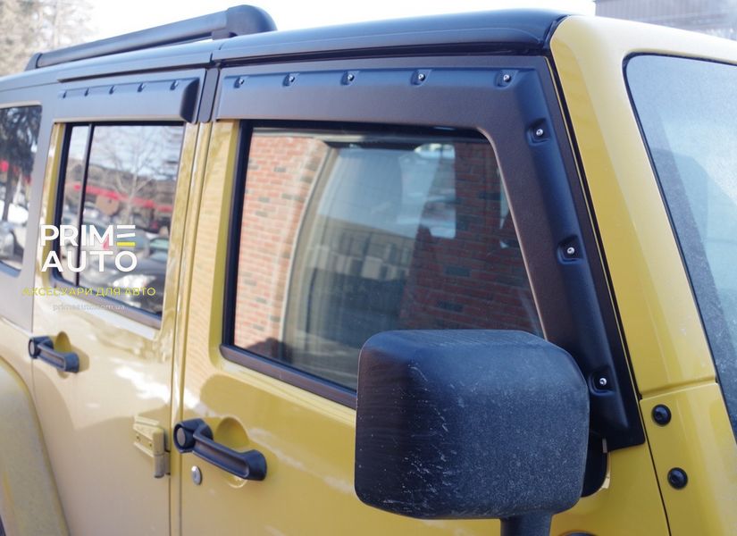 Дефлектори вікон к-т 4 шт Tough Guard Jeep Wrangler JK 2007-2018 4Door TV7W07-4 TV7W07-4 фото