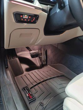 Коврики автомобильные 3D Лайнеры передние BMW I4 2022 - 2025 черный WeatherTech 4417311 4417311 фото