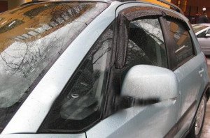 Дефлектори вікон передні+задні к-т 4шт темні Suzuki SX4 2006 - 2009 Hatchback EGR 92490019B 92490019B фото