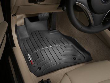 Коврики автомобильные 3D Лайнеры передние BMW 3-Series 2006 - 2011 черный WeatherTech 441581 441581 фото