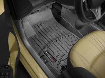 Килими автомобільні 3D Лайнери передні Chevrolet Spark 2013 - 2015 чорний WeatherTech 445281 445281 фото