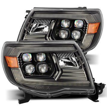 Передние фары Toyota Tacoma 2005-2011 LED NOVA серия цвет Alpha-Black AlphaRex 880744 880744 фото