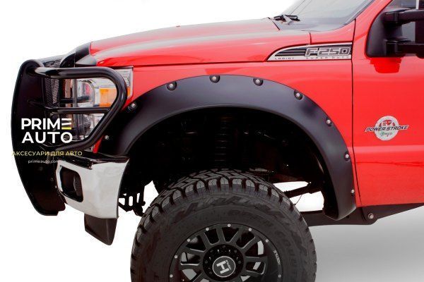 Розширювачі арок комплект 4 шт Ford F-250 Super Duty 2011-2016 Cutout Pocket-style чорний Bushwacker 20940-02 20940-02 фото