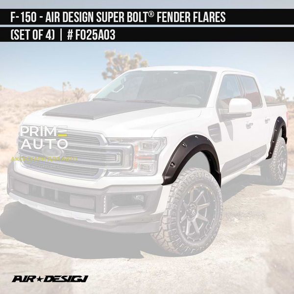 Фендера Ford F-150 2018-2020 чорний AIR DESIGN FO25A03 FO25A03 фото