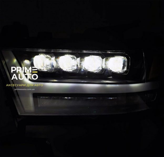 Передні фари Dodge Ram 1500 2019-2023 LED NOVA серія чорні AlphaRex 880518 880518 фото